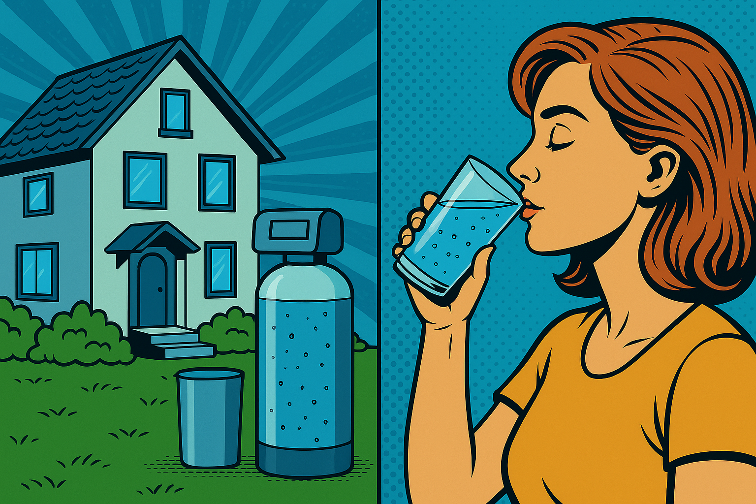 Ház, víz, egészség, frissesség.