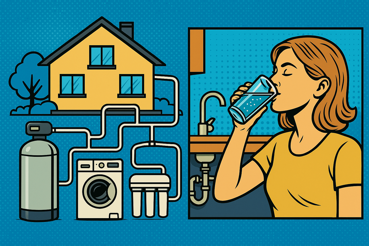 Vízkezelés otthon, egészséges ivás.