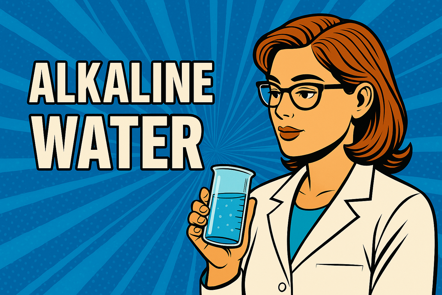 Alkáli víz, tudományos bemutató.