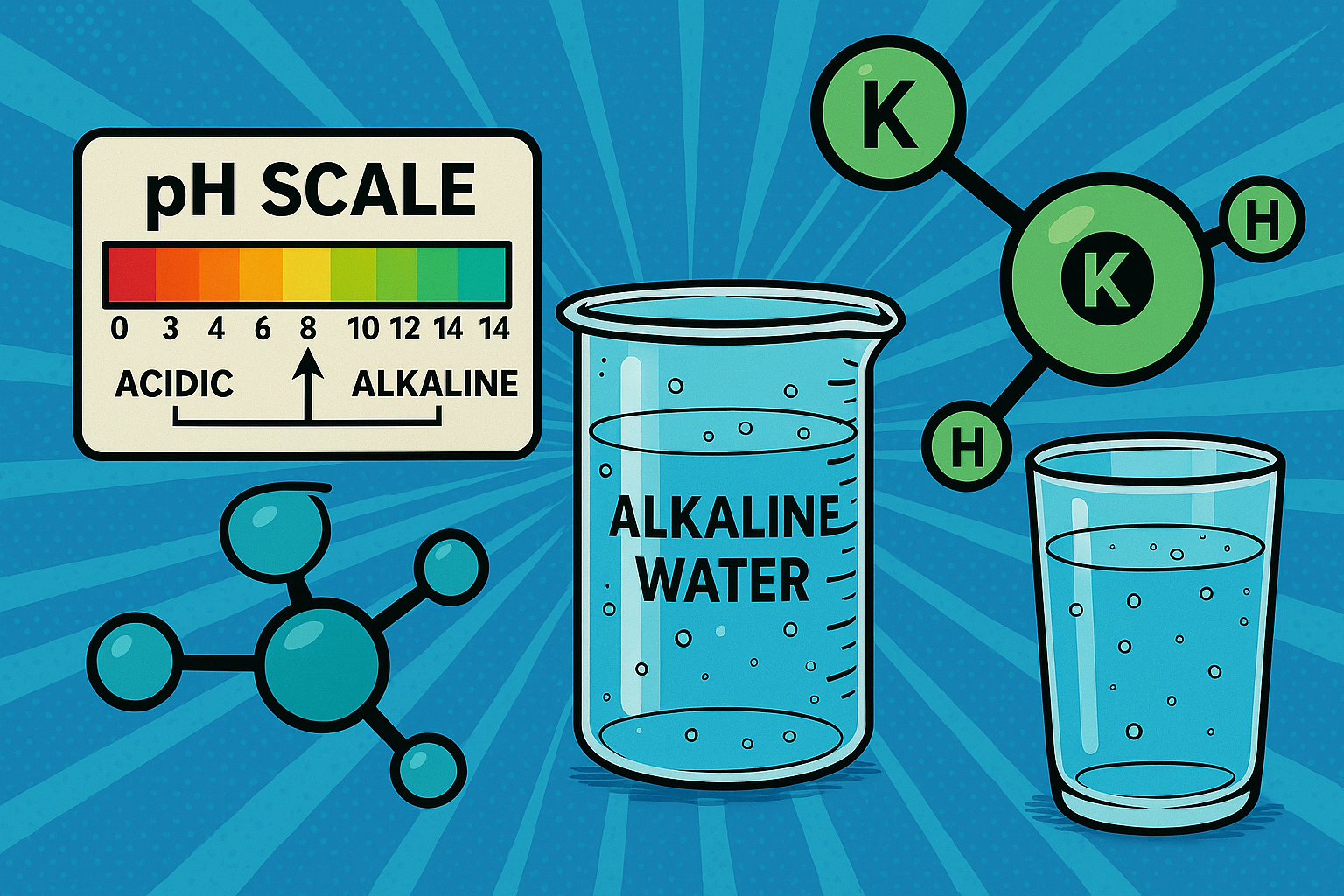 Lúgos víz és pH skála