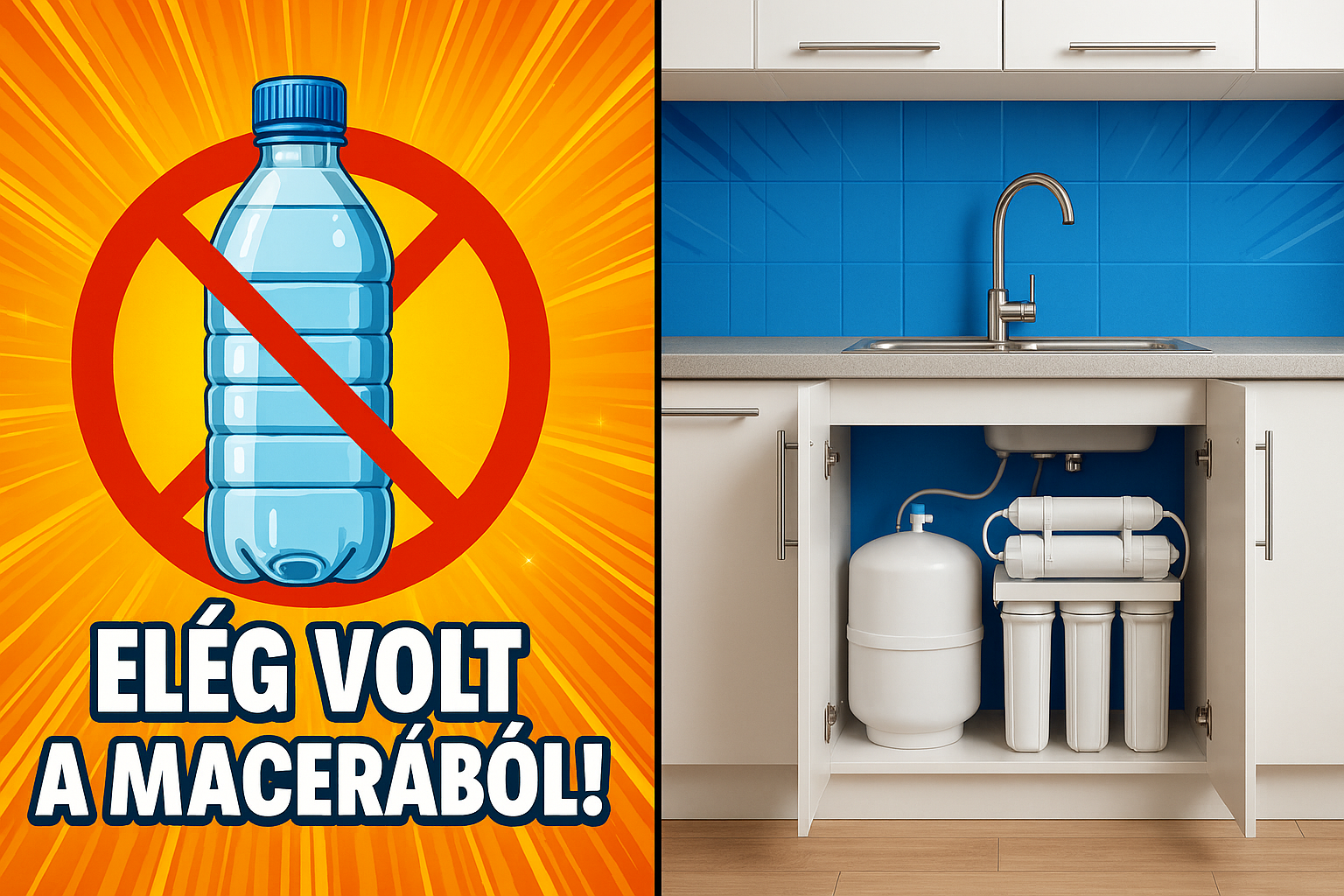 Egy otthoni ozmózis víztisztító berendezés jelentős macerátől és kellemetlenségtől kíméli meg a felhasználóit.